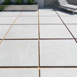 Azulejos de Porcelana de 20 mm, Color Beige Cementino, 600x600 mm, Resistentes para Exteriores, R11, Adhesivo para Ladrillos - Product Image 2