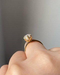 แหวนหมั้นมอสซาไนต์ทรงมาร์คีส์ 2.05 กะรัต, แหวนทองคำขาว 14K ประดับเพชรแบบซ่อนรูปทรงฮาโล 6 กรงเล็บ, เครื่องประดับเจ้าสาวสไตล์โมเดิร์น - Product Image 6