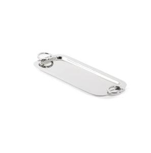 Tableware Decoration Nickel Finished Serving Metal Tray Usage Top Selling Product Custom Shape Sweet or Food Serving Tray - Product Image 6