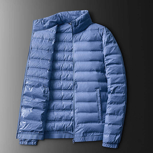 Doudoune matelassée légère et chaude pour femme, en nylon, avec logo personnalisé, garnie de duvet de canard - Product Image 1