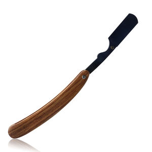 Rasoir droit IKZARSA à manche en bois, lame en acier inoxydable, lame unique, pour usage en salon de coiffure, rasage du visage, lisse et confortable - Product Image 2