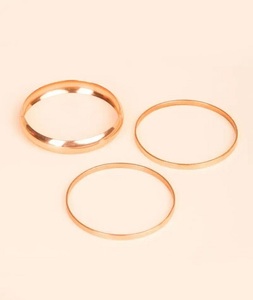 Pulseras de Cobre Sólido Martillado y Bañado en Oro de Alta Calidad para Sanación, Brazaletes de Seda, 99.99% Cobre Puro - Product Image 1