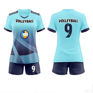 Custom Women's Volleyball Uniform Set Orange Sublimation Printed Jersey Shorts Breathable Polyester Adult Size 8 - Product Image 6