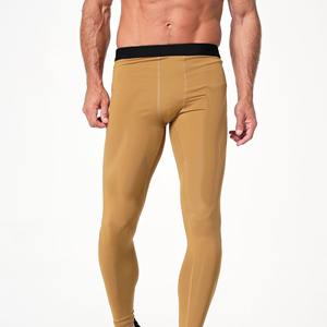Leggings Deportivos de Compresión Transpirables Personalizados para Hombre con Cintura Elástica y Estampado para Fitness, Running y Gimnasio - Suministro al por Mayor - Product Image 1