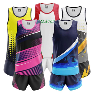 Nuevo Diseño, Conjunto de Jersey de Maratón para Adultos Unisex, para Correr al Aire Libre, Carreras de Velocidad, Estampado Sólido, Secado Rápido, Spandex/Poliéster - Product Image 6