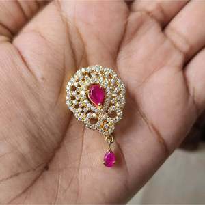 Jada Billa Gold Plated Crystal Rhinestone Hair Jewelry Headband for Wedding Prom - Product Image 1