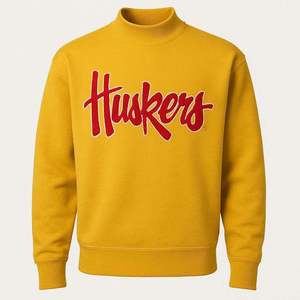Sweat-shirt à col montant surdimensionné personnalisé unisexe en molleton bleu, pull décontracté à manches longues en mélange de coton pour l'hiver, streetwear premium - Product Image 2