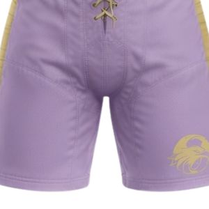 Shorts d'entraînement de hockey sur glace sublimés pour hommes, en polyester, avec cordon de serrage et bande latérale, pour matchs d'équipe et entraînements - Product Image 5