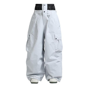 Pantalon de ski pour homme, coupe ample, jambes larges, fermeture éclair, pour sports d'hiver en plein air - Product Image 4