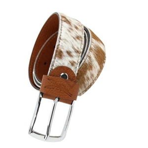 Ceinture en cuir véritable de vachette à poils pour hommes et femmes, motif animalier de luxe, accessoire de mode, ceinture personnalisée pour homme - Product Image 3