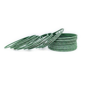 Conjunto de brazaletes de metal verde menta, joyería clásica de moda para mujer, pulseras de regalo - Product Image 2