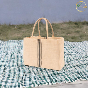 Bolsa de Regalo Multiusos de Yute Ecológico con Marca Personalizada, Diseño Plegable, Reutilizable, con Capa Interior Laminada - Product Image 2