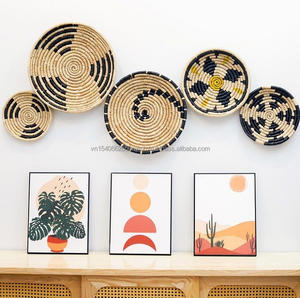 กระจกตกแต่งผนังงานประดิษฐ์ตกแต่งผนังด้วยหญ้าทะเลงานหัตถกรรมสำหรับตกแต่งภายในโดยช่างฝีมือชาวเวียดนามของตกแต่งผนังบ้าน - Product Image 6