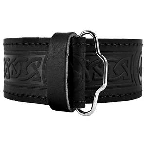 Ceinture de kilt écossais de qualité supérieure pour homme, motif tartan noir, nœud celtique en relief, pour Highlanders 2026 - Product Image 6