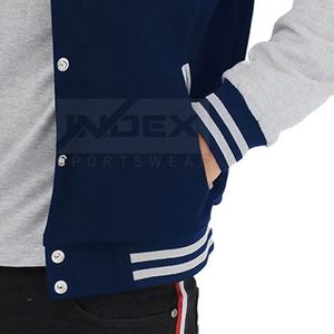 Veste Bomber Homme Streetwear à Prix Abordable, Blouson Universitaire Tendance Hiver, Vêtement d'extérieur Personnalisé OEM en Gros - Product Image 5