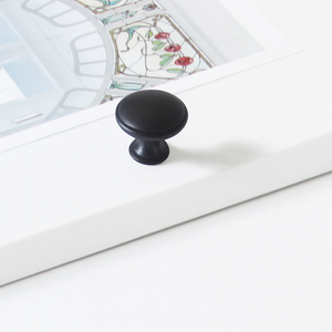 Pomo Moderno de Aleación de Zinc Negro Mate para Gabinetes de Cocina, Baño, Cómodas y Mesitas de Noche, Tirador de Cajón, Herrajes para Muebles, OEM Disponible - Product Image 4