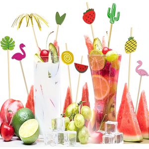 100 Palillos de Cóctel Monstera Surtidos, Palillos Decorativos para Aperitivos, Cupcakes, Sándwiches y Frutas para Fiestas - Product Image 3