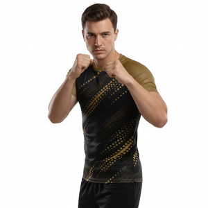 Custom <b>Men's</b> Performance <b>Compression</b> <b>Shirt</b> OEM ODM Private Label Sportswear Manufacturer Factory - Product Image 4