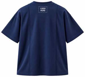 เสื้อยืดแขนสั้นคอกลมไซส์ใหญ่ ผ้าฝ้าย 100% ระบายอากาศได้ดี สกรีนโลโก้ได้ - Product Image 3