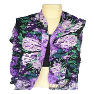 Elegant Knitted Flower Print Viscose Scarf for Women Soft Lightweight Breathable Fashion <b>Wrap</b> Stylish Floral Pattern Neck <b>Shawl</b> - Product Image 1