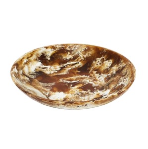 Assiette de service élégante en résine écologique, résistante au lave-vaisselle, de qualité alimentaire, faite à la main, motif personnalisé, pour salade et crème glacée - Product Image 3
