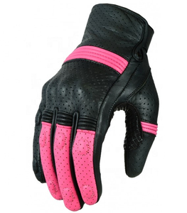 Guantes de Cuero Negros Personalizados con Pantalla Táctil Completa, Antideslizantes, para Motocicleta, Resistentes a Impactos - Product Image 4