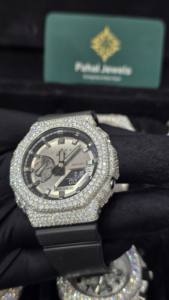 Cubierta de Bisel de Reloj Modificada con Incrustaciones de Diamantes VVS D Moissanite de Alta Calidad para GA-2100/GA-2110/GAB2100 - Product Image 3