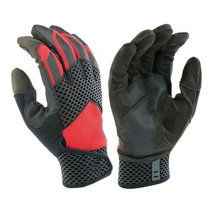 Guantes de Seguridad para Deportes al Aire Libre, Dedos Completos, Transpirables, de Malla y Cuero, Antideslizantes, Impermeables, con Protección UV, Negros y Rojos, Unisex, para Invierno - Product Image 4