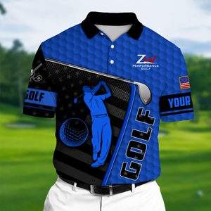 Chemises polo de golf premium pour jeunes avec logo personnalisé, tissu athlétique et flexible pour vêtements de jeunes. - Product Image 1