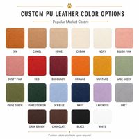 Pochette distributrice de sacs à déjections canines en cuir PU de luxe avec logo personnalisé et clip métallique, support portable pour sacs à déjections animales