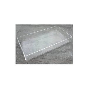 Bandeja de acrílico para servir alimentos y frutas, fabricada en India, con logo personalizado, para mesa de hogar, para servir té y café, al mejor precio. - Product Image 3