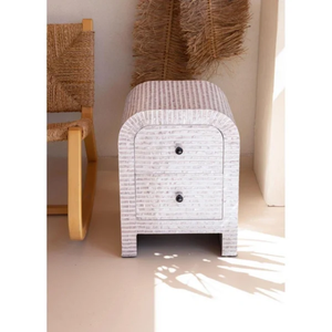 <b>High</b> Quality Capiz Shell inlay Nightstand Luxury Unique Nightstand <b>Bedside</b> <b>Table</b> for Living Room Bedroom from Vietnam - Product Image 3