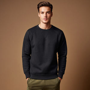 Jersey de algodón 100% hecho a medida para hombre, sudadera anticontracción de lana en relieve con estampados sólidos, patrones informales de invierno XS de talla grande - Product Image 4