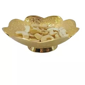 Bol à fruits secs en métal brillant, plat à collation, bol de service décoratif, vaisselle de table, cadeau - Product Image 4