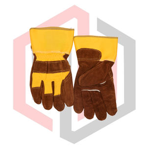 Gants de sécurité en cuir de vachette avec doublure en cuir croûte, anti-coupure, antidérapants, antistatiques, pour la lutte contre l'incendie, sans silicone - Product Image 3