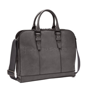 Sac pour ordinateur portable unisexe en cuir véritable durable, grand, luxueux, écologique, léger, avec poches zippées - Nouvelle arrivée à prix réduit - Product Image 2