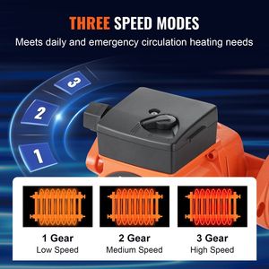 Pompe de recirculation d'eau chaude 007-F5-7IFC 110V 70W à 3 vitesses, 23 GPM, avec bride NPT de 1 pouce, pour systèmes CVC domestiques - Product Image 4
