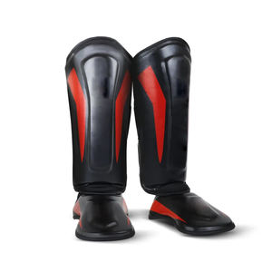 Espinilleras Profesionales de Cuero PU para Entrenamiento de Kickboxing y Boxeo, Protectores de Espinilla y Empeine de Cuero Auténtico para Entrenamiento de Boxeo - Product Image 5