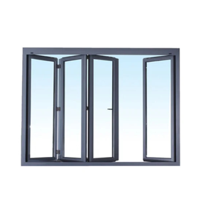 Fenêtre à battants en aluminium noir, verre trempé, cadre ouvrable - Product Image 3