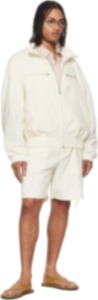 Chaqueta Bomber para Hombre, Cuello Alto, Cierre de Cremallera, Resistente al Viento, Informal, para Otoño, Corte Holgado, Color Sólido, Manga Regular - Product Image 4
