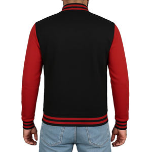 Chaqueta Varsity de Moda Escolar de Alta Calidad Personalizable para Hombre, Chaqueta Letterman Personalizada con Estampado y Bordado de Béisbol - Product Image 3