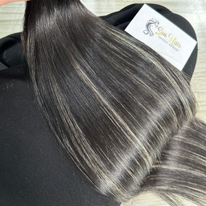 Vente en gros 5x5 HD fermeture en dentelle naturelle droite 100% extension humaine cuticule alignée trame pour lumière Super Double dessiné Vietnam - Product Image 6