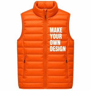 Veste matelassée légère sans manches personnalisée à bas prix, veste matelassée épaisse à capuche pour homme, veste sans manches personnalisée - Product Image 4