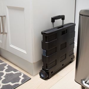 Carrello Pieghevole Multiuso Nero 42x37x40 cm - XL per Casa, Garage, Soggiorno, Cucina e Viaggi - Product Image 5
