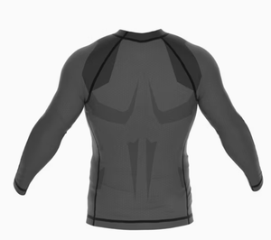 <b>Mens</b> <b>Compression</b> Breathable Quick Dry Long Sleeve Customizable Rash Guard <b>Shirt</b> Training Top <b>for</b> MMA Gym Workout - Product Image 2