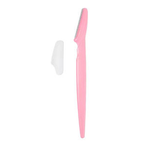 Rasoir à sourcils en plastique avec pointe dentelée, outil de précision pour le façonnage des sourcils, 10 mm, couleur orange - Product Image 3