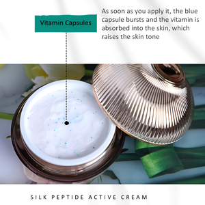 Crema Facial Antienvejecimiento con Niacinamida, Péptidos de Seda y Ácido Hialurónico, Marca Privada, Hecho en Corea, OEM/ODM - Product Image 2