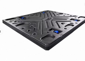 กล่องพาเลทพลาสติก HDPE สำหรับอุตสาหกรรม แบบซ้อนได้ มีฝาปิด ใช้ได้ 4 ทิศทาง สำหรับงานหนัก - Product Image 2