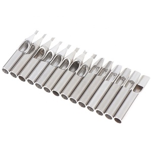 Kit de Puntas de Agujas para Tatuajes de Acero Inoxidable 304 Plateadas e Impermeables para Máquinas de Tatuar, Personalizables con la Marca del Cliente - Product Image 1