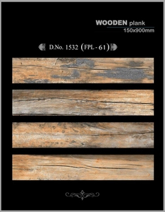 Baldosas de Porcelana con Acabado de Madera de 150x900 mm, Baldosas de Madera Rústica Marrón, Antideslizantes, Mate, para Sala de Estar y Dormitorio - Product Image 5